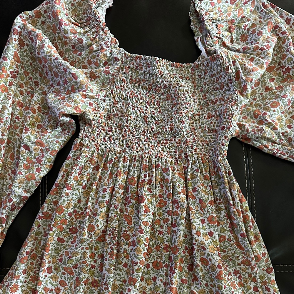 Cynthia Rowley Floral Long Sleeve Blouse Size Small